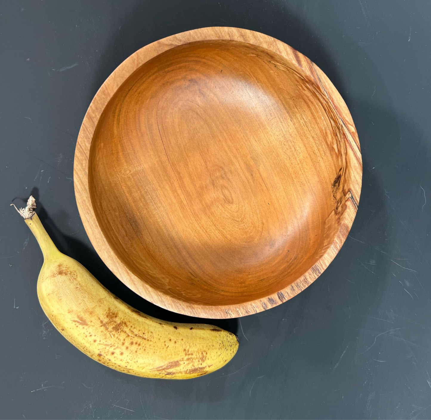 Spalted maple eating bowl