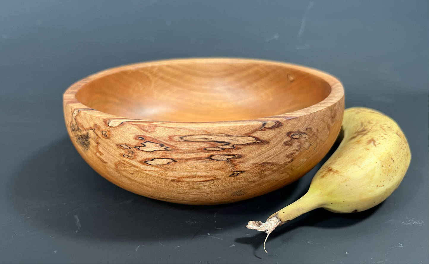 Spalted maple eating bowl