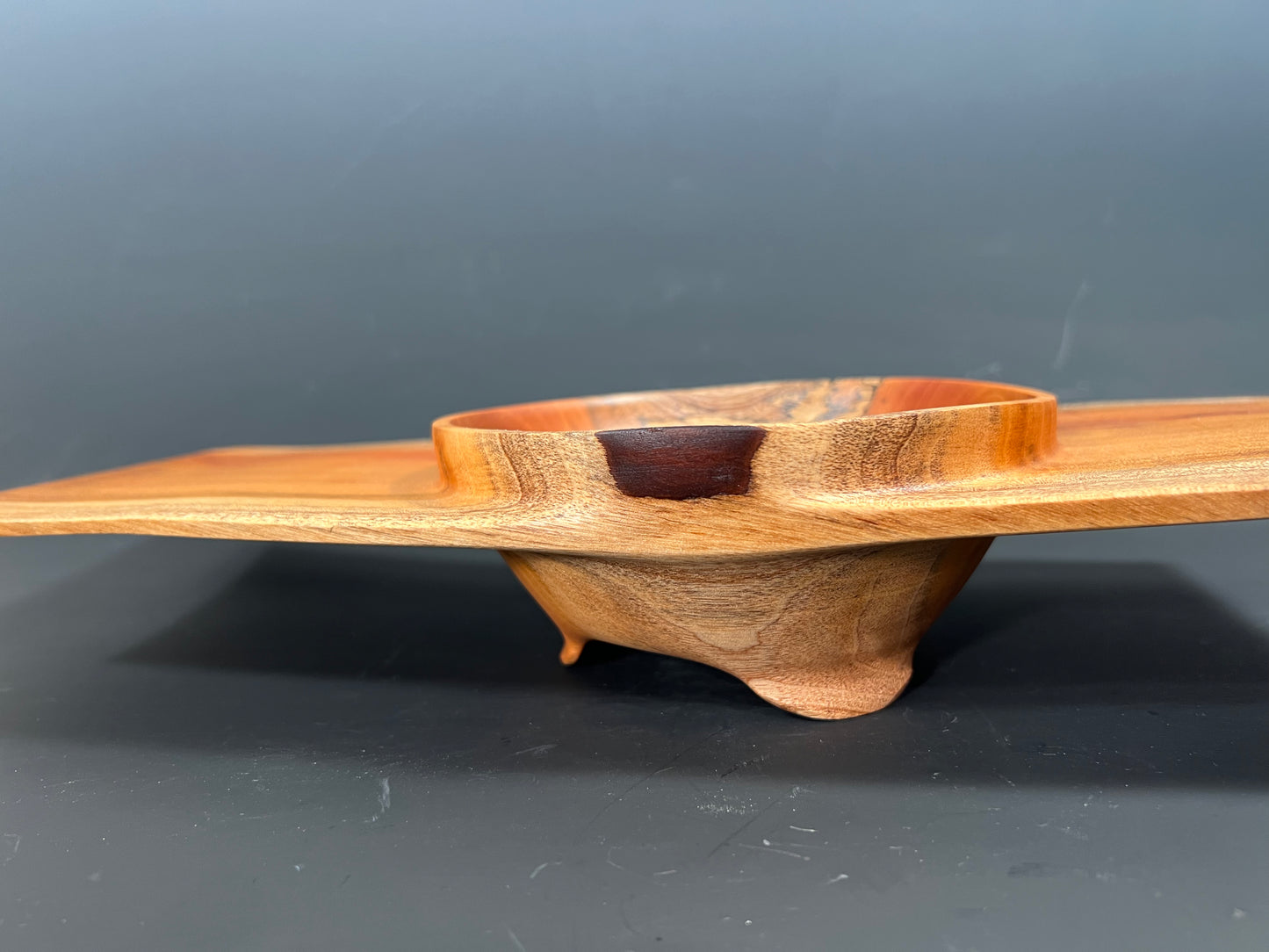 Cuban mahogany winged bowl