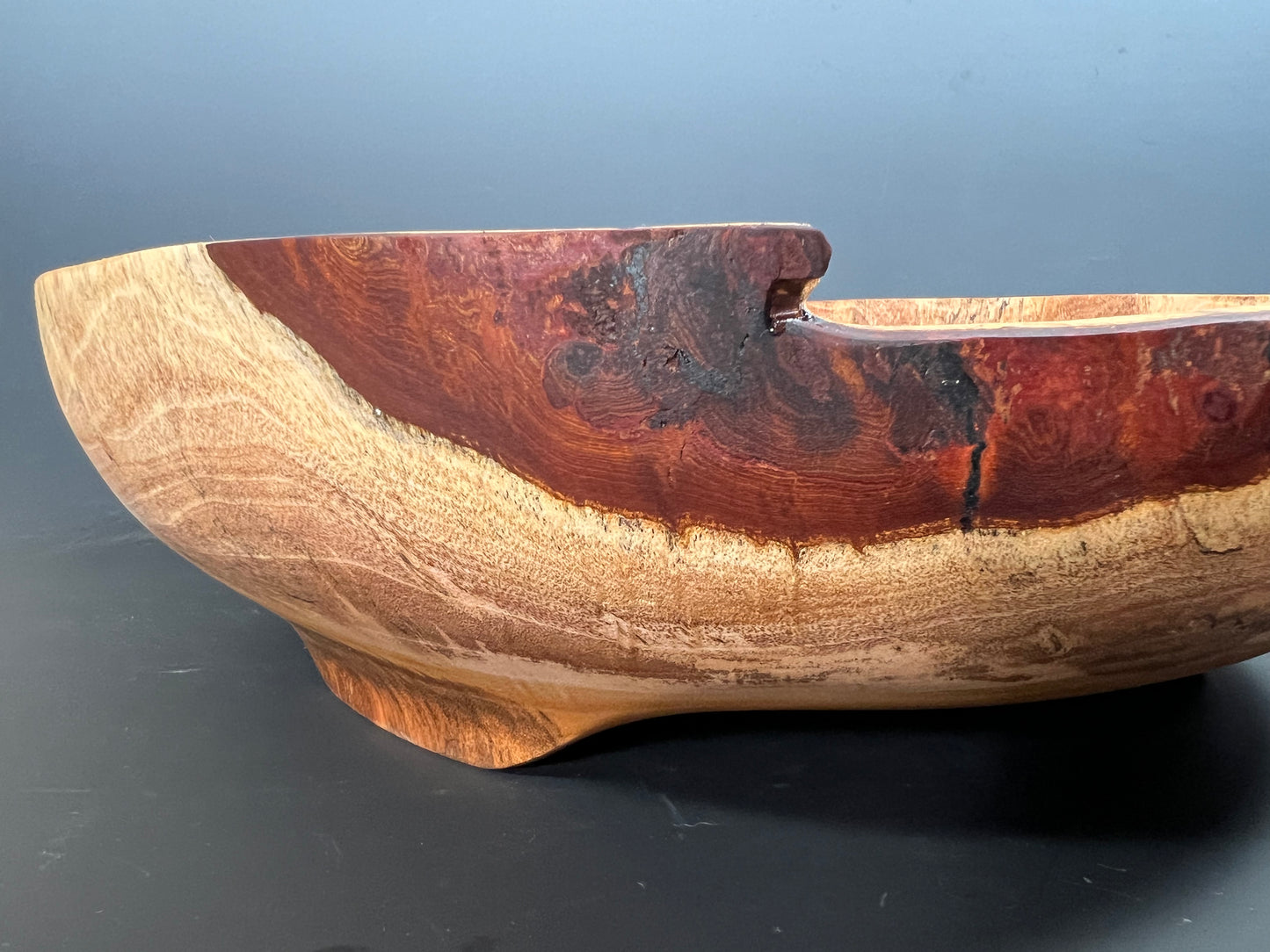 17” Spalted Cuban mahogany salad bowl