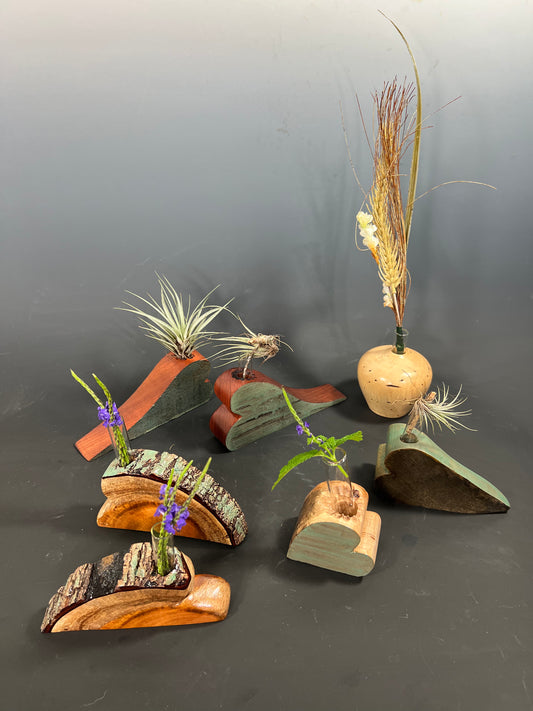 ‘Rescued hearts’ live vases