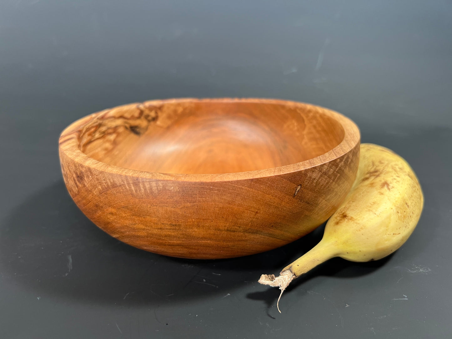 Spalted maple eating bowl