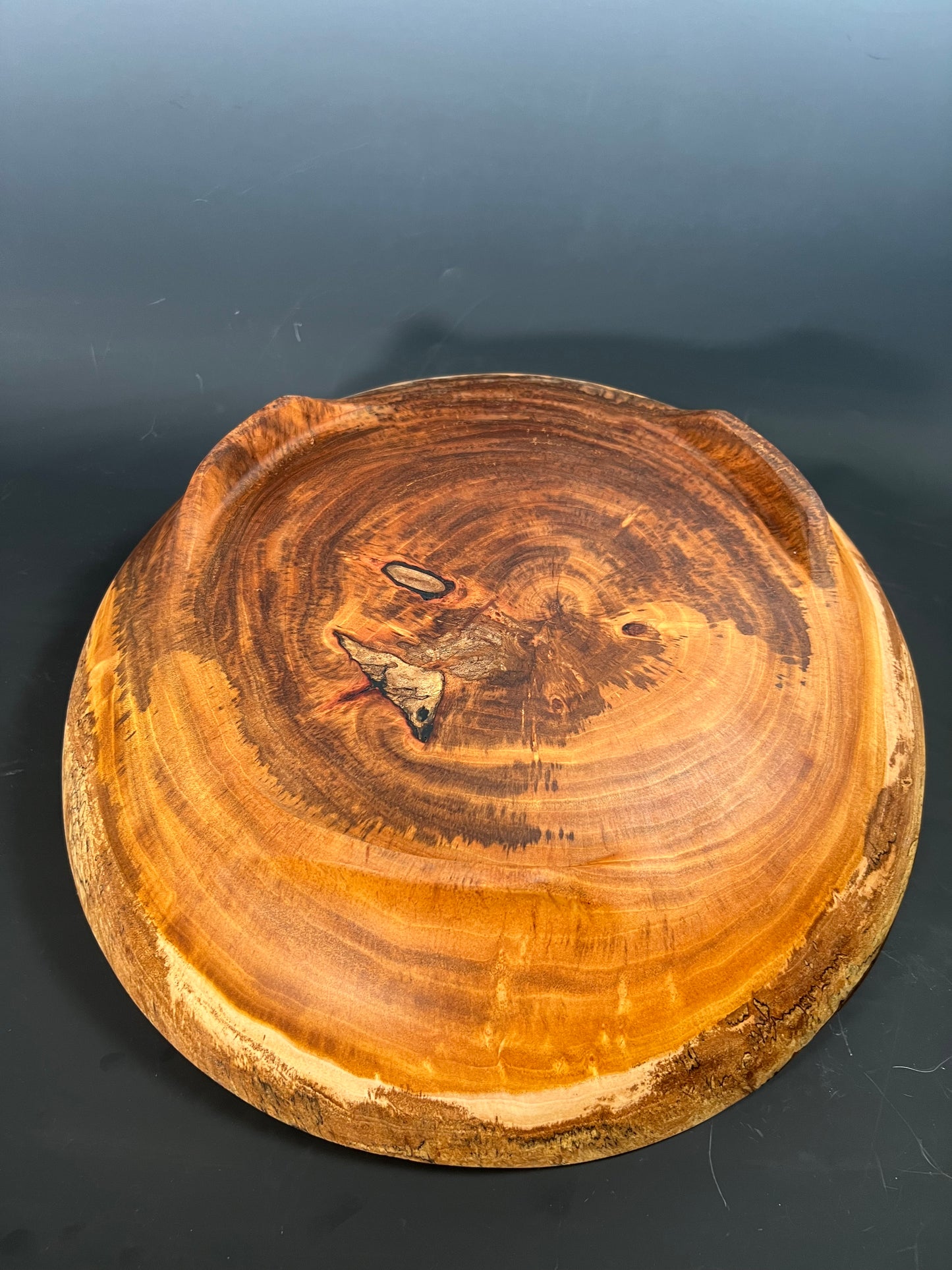 17” Spalted Cuban mahogany salad bowl